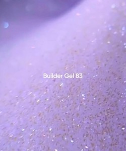 NAILSOFTHEDAY Builder Gel 83 — purple builder gel with shimmer for nail extensions, 15 ml