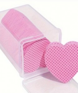 Lint-free wipes 200 (hearts)